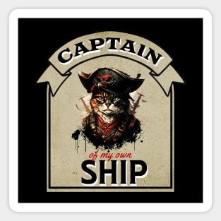 Captain of my own ship (Cat) Magnet